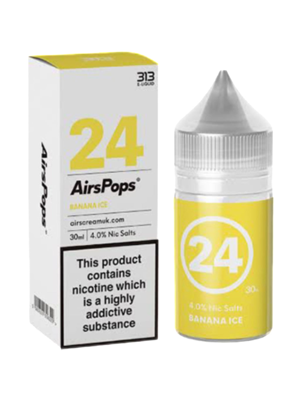 Airscream Airspops 30ml Freebase 1.9% / 4.0% Nicotine