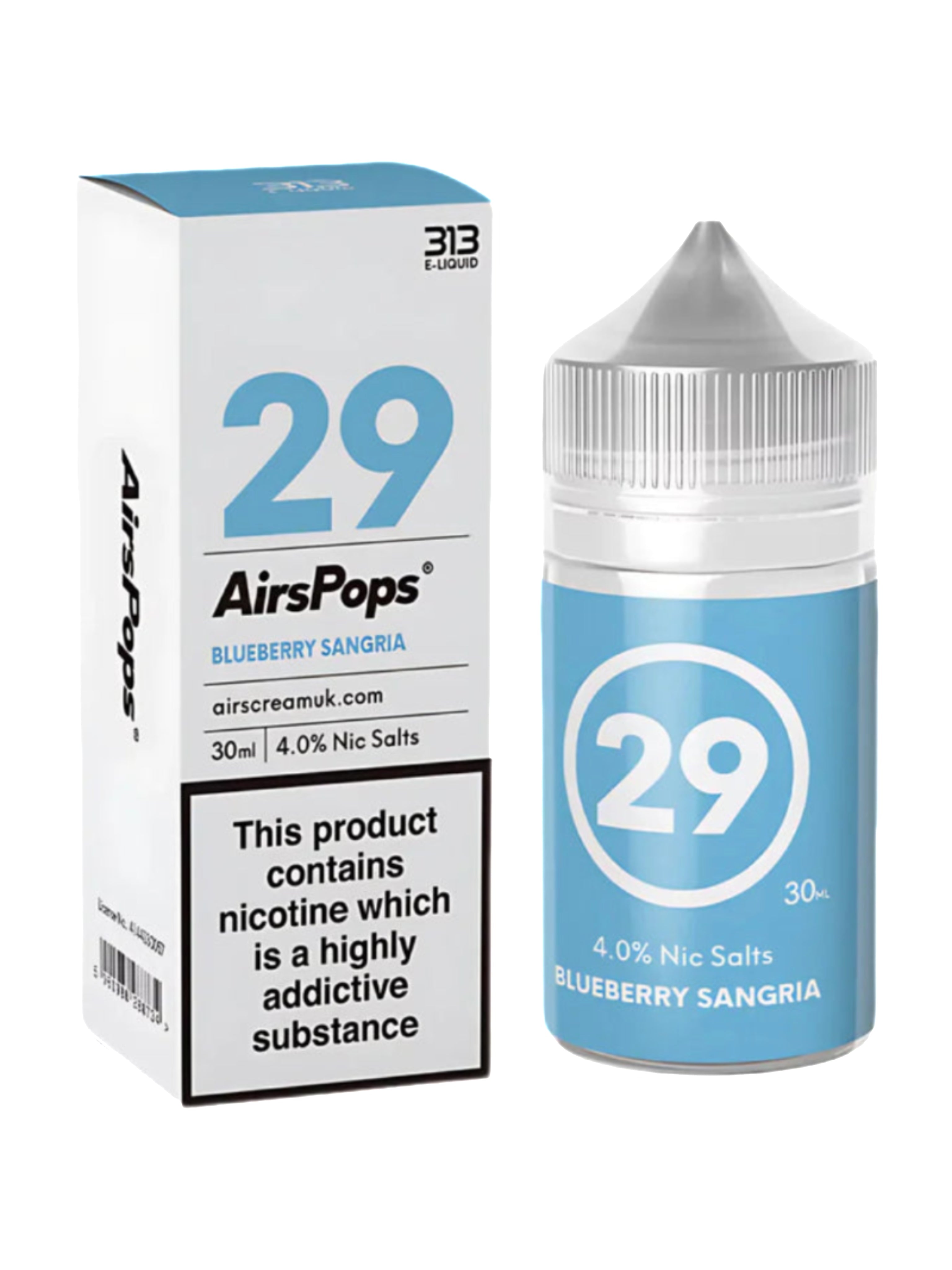 Airscream Airspops 30ml Freebase 1.9% / 4.0% Nicotine