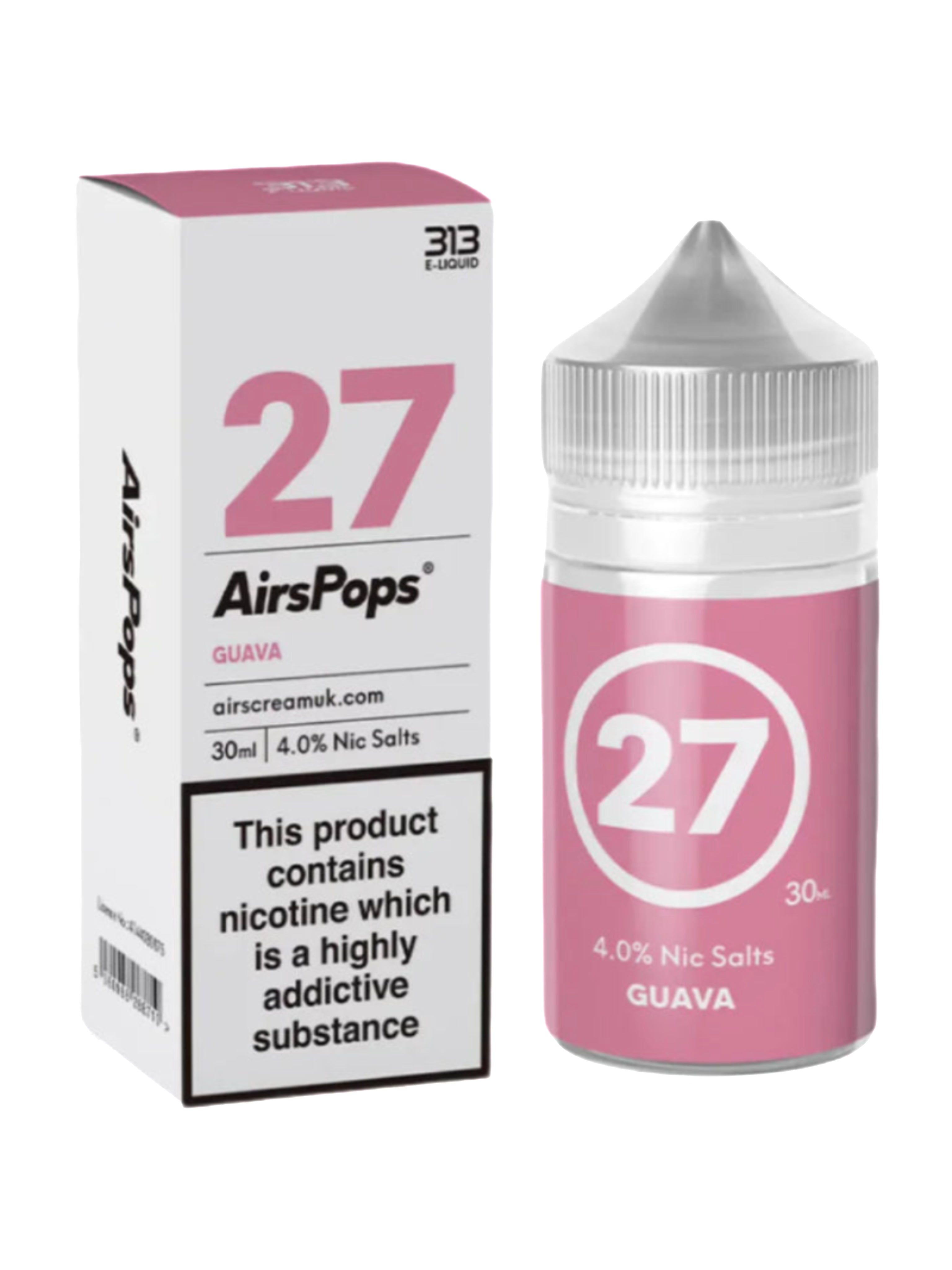 Airscream Airspops 30ml Freebase 1.9% / 4.0% Nicotine