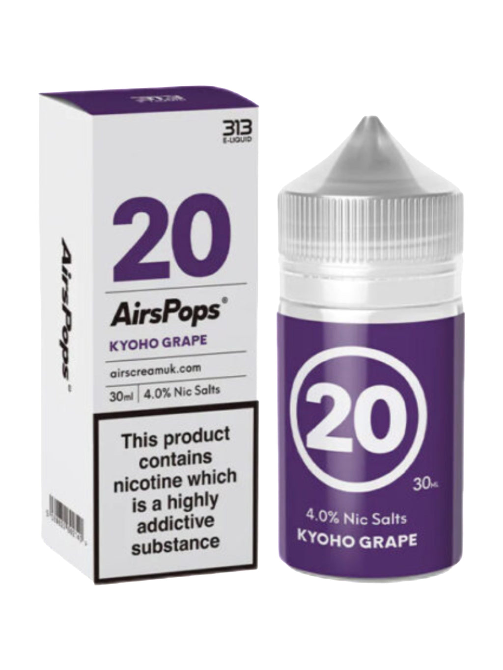 Airscream Airspops 30ml Freebase 1.9% / 4.0% Nicotine