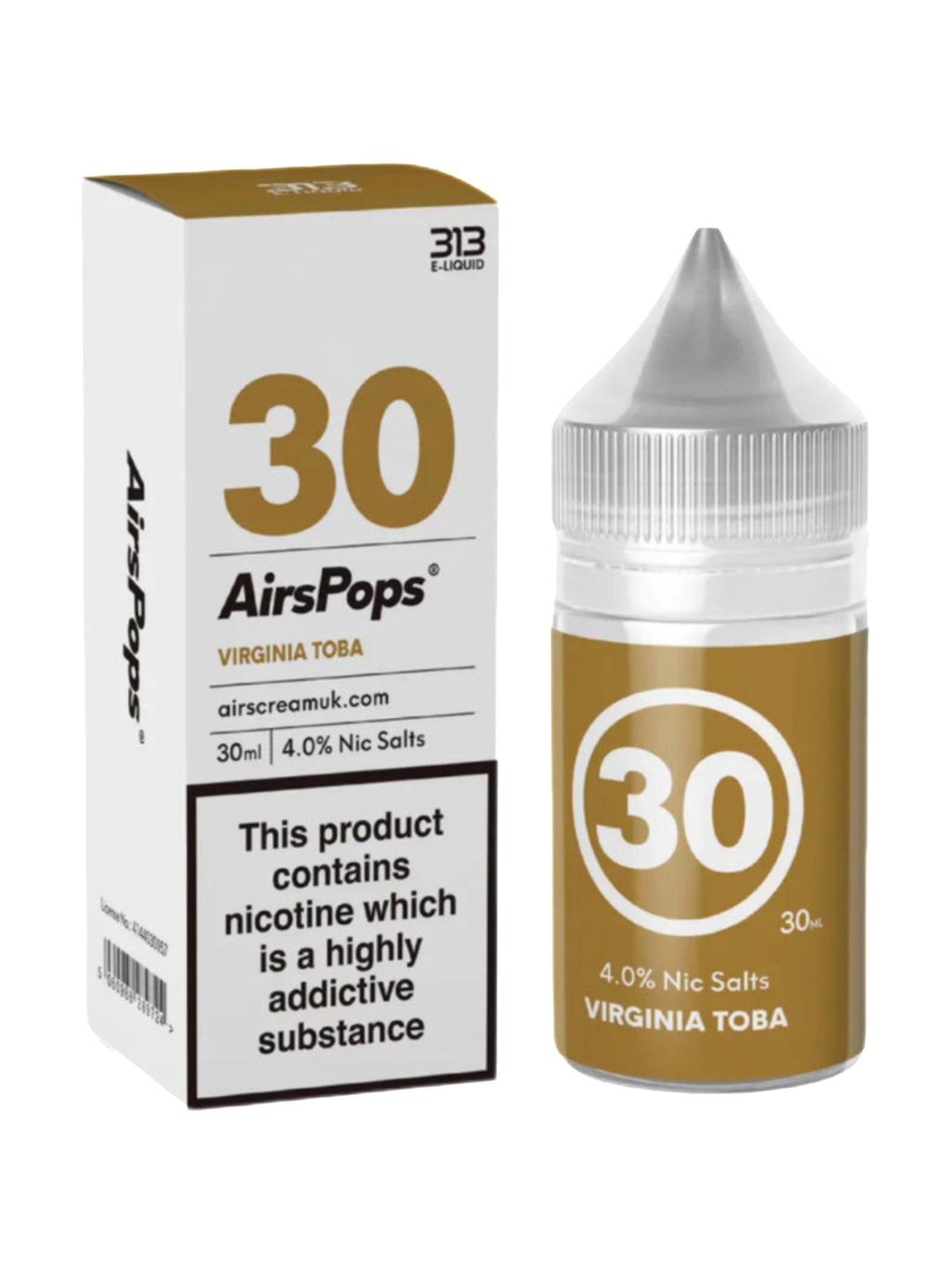 Airscream Airspops 30ml Freebase 1.9% / 4.0% Nicotine